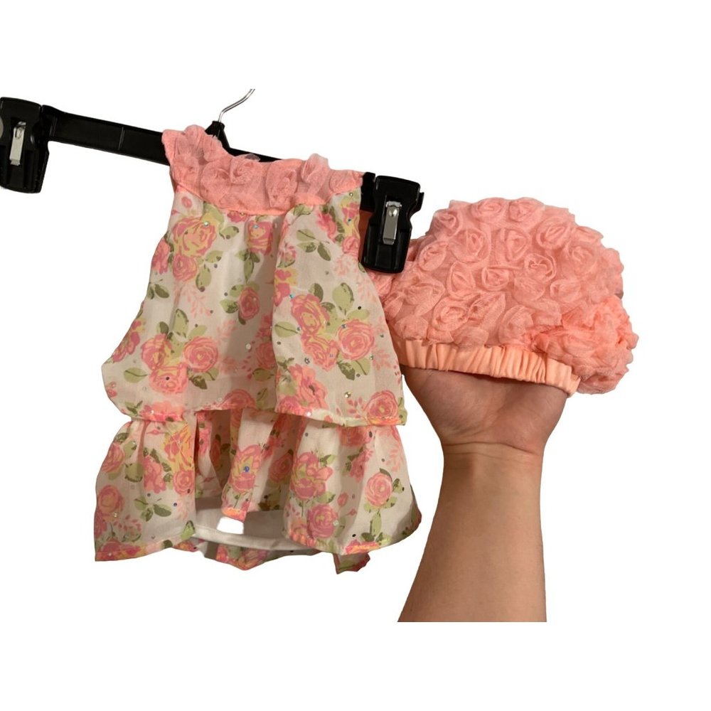 New Born Girl's 2 Piece Diaper Set - Little Lass Pink 6/9M